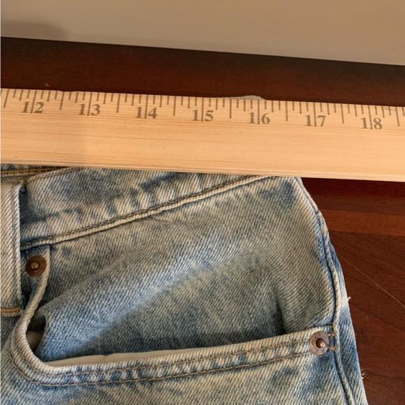 Polo Ralph Lauren Relaxed Straight Crop Jeans - Light Blue Wash Button Fly - Picture 11 of 14